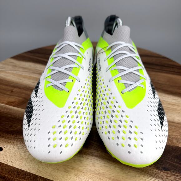 Adidas Predator Accuracy.1 FG Men's Size 11 White/Green Soccer Cleats GZ0035 - Picture 3 of 10